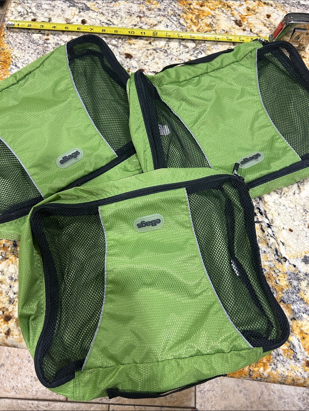 eBags green Travel Organizer Set of 3